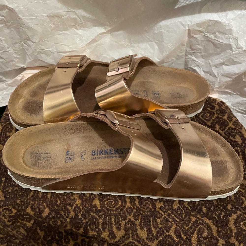 Metallic Copper Birkenstocks